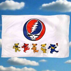 Grateful Dead - Dancing Bears Steal Your Face (SYF) Flag